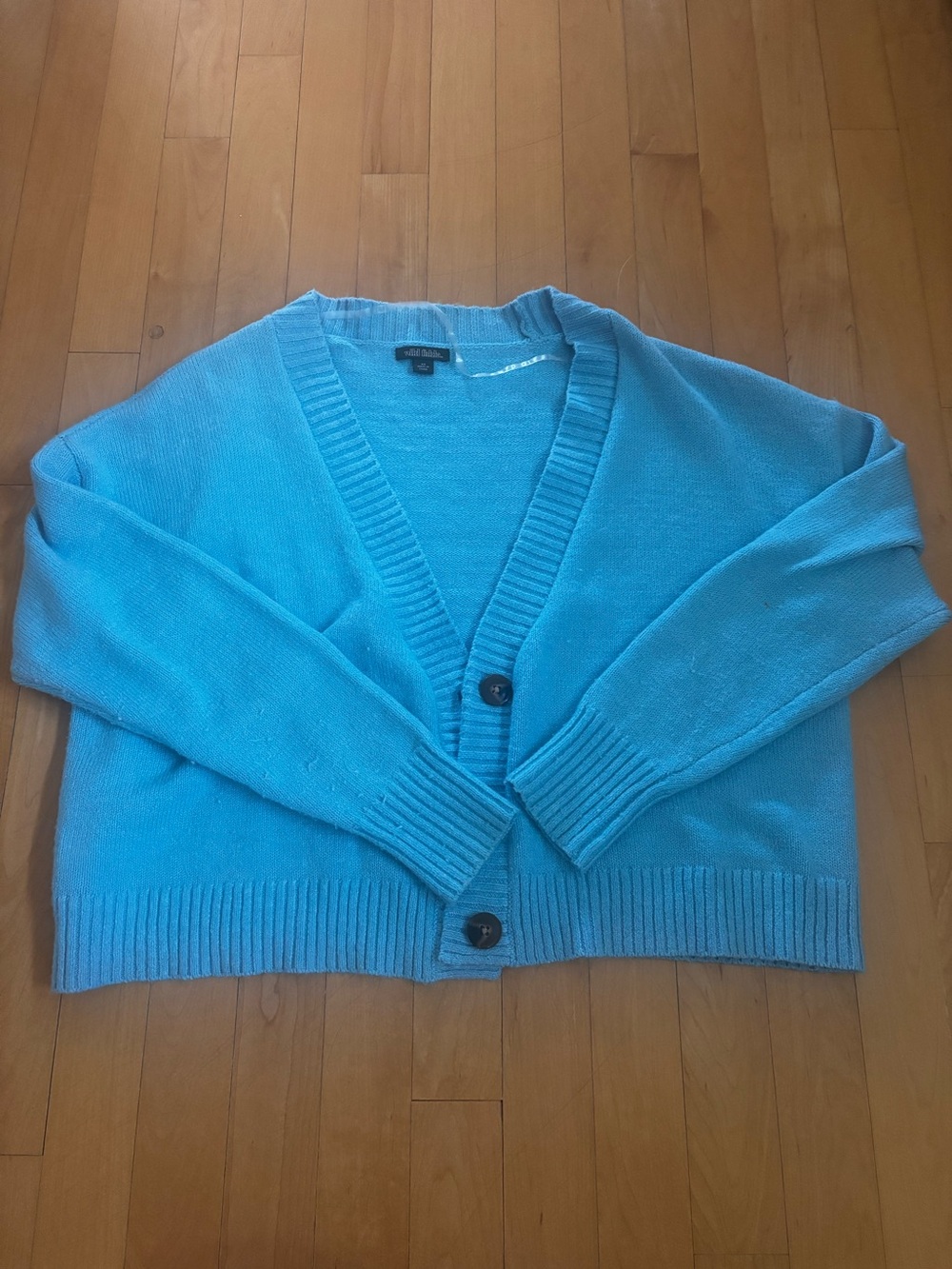 Target Wild Fable Blue V-Neck Cardigan